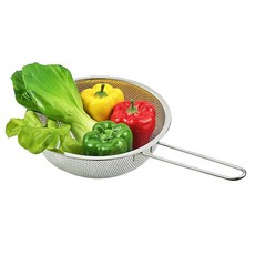 QUEEN SENSE 不鏽鋼手把式濾網, 銀色