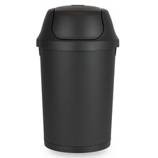 프랑코홈 스윙 휴지통20L, 블랙