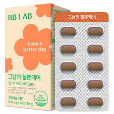BB LAB 科研 日常鐵質維他命C&B補充錠, 60顆, 1盒