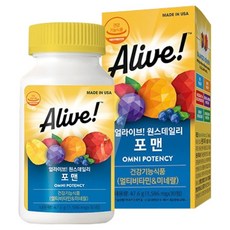 Alive 每日一次男士綜合維他命, 30錠, 1個