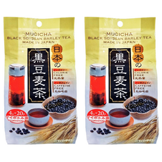 SANEI KOSAN 三榮興產 黑豆麥茶, 日本產, 無咖啡因, 無熱量, 4g x 20包, 2袋