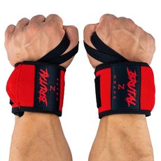 ZERO TO HERO 健力 Brutal 纏繞式護腕 護腕, 2個, RED