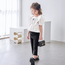 WALTONKIDS 女童透氣Coco Flower蝴蝶結兩件式套裝