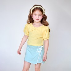 WALTONKIDS 女童涼感透氣夏季大蝴蝶結T恤