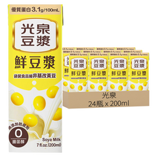 光泉 鮮豆漿, 200ml, 24入