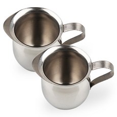 卡爾百貨 不鏽鋼鐘形奶精壺 90ml, 單一顏色, 2個