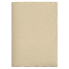 SOYMIX Airy Light 皮革基本款書套 M, 1個, 暖米色