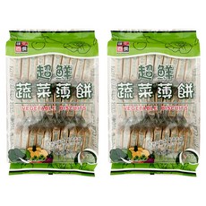 AJI OKASHI 味覺百撰 超鮮蔬菜薄餅 鹹香酥脆 健康美味, 300g, 2袋