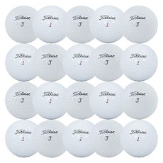 Titleist Attack PRO V1 V1X 混合二手球 A- 42.67mm, 1入, 白色, 20個