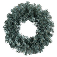 聖誕節無裝飾擬真松樹花環, 藍灰色