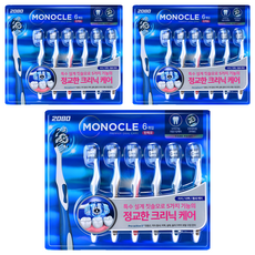 2080 Monocle 高級牙刷組, 3個, 6入