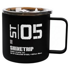 ShineTrip 山趣 不銹鋼美式咖啡杯 226g, 逐暮黑, 1個