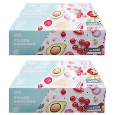 comet 直立滑扣夾鏈保鮮袋, 大(L), 60入, 2盒