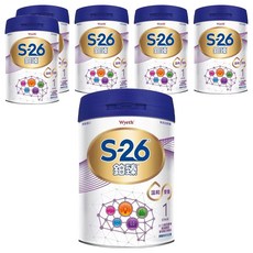 Wyeth 惠氏 S-26 鉑臻 Pro2 新升級嬰兒配方奶粉 1號 0~12個月, 800g, 6罐