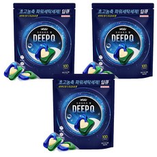 아이러브베베 딥큐 캡슐세제 오션브리즈향 1kg, 100개입, 3개