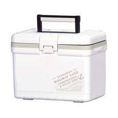 SHInWA 伸和 假日保冷箱 + 貼紙組, 白色, 7L