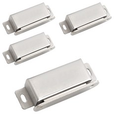 不鏽鋼方形碰珠 銀色 中, 4個