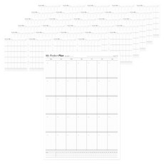 ther's A3 月間計畫本 直式, 混色, 8個