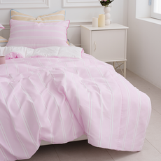 Queensense Candy Pop 條紋四季被套組