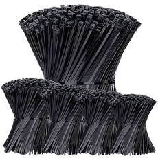 O-ON 束線帶 5種 x 100入組, 黑色, 1套