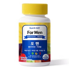 Nutri D-DAY 男用複合維他命礦物質錠, 1瓶, 90顆