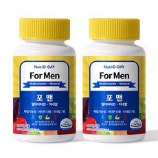 Nutri D-DAY 男用複合維他命礦物質錠, 2瓶, 90顆