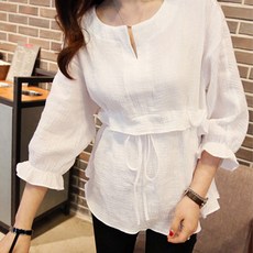 세컨핑크 줄리아 통기성 블라우스 SPC41802