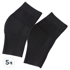 624C 순면 관절 무릎 보호대 2p, 01 블랙, 5개