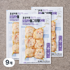 효성어묵 오징어 동그랑땡어묵, 120g, 9개