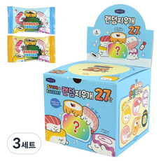 핑크풋 랜덤지우개 27탄 초밥 24p 세트, 랜덤발송, 3세트