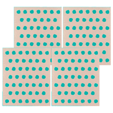 Now Designs 瑞典環保抹布 青點, 20 x 17 x 0.2 cm, 4個