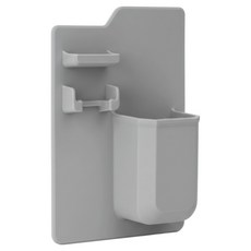 벨로나이트 욕실용품 정리 실리콘 칫솔걸이, 그레이, 1개