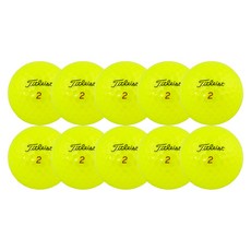 Titleist PRO V1X 高爾夫二手球 特A+級 10入組, 1套, 黃色, 10入