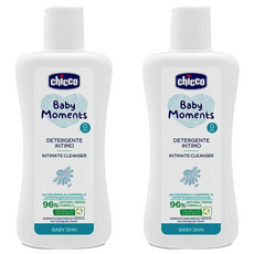 Chicco 嬰兒植萃私密清潔露 96% 天然成分, 200ml, 2瓶
