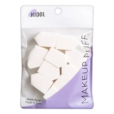 KIDOL 5角拋棄式粉撲 80948 大 18個, 白色, 1組