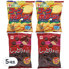 Riska Happy Time 雙拼餅乾 2種 x 2入組, 玉米濃湯 75g x 2入 + 滋潤巧克力 80g x 2入, 5套