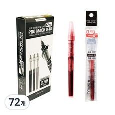 morning glory Pro Machapen 700替換芯 0.48mm, 紅, 72個