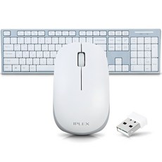 아이플렉스 무선 키보드 마우스 세트, RK-3000C, 화이트, 일반형