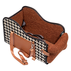 橡合杉 車載寵物安全座椅, 1個, 棕色