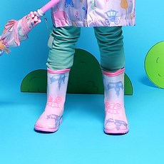 캔디베이비 여아용 프린세스 레인부츠