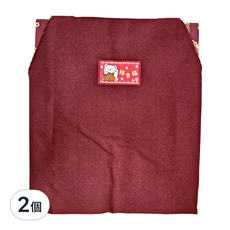 熊圓 萬福招財貓布標四口圍裙 55x67cm, 顏色隨機, 2個