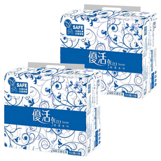 LIVI 優活 SMART抽取式衛生紙，100抽，使用優質紙漿製成, 10包, 2袋