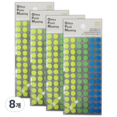 Petit Office Point 遮蔽索引標籤貼 OPM-L304A, 混和顏色, 8個, 6入