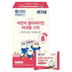 Kidsten 孩童綜合維生素礦物質軟糖, 60顆, 1盒