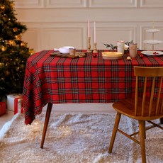 이우아여사 선물포장 크리스마스 테이블보, 1개