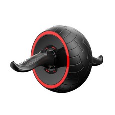 LEADER X 自動回彈 耐磨迴力健腹輪 紅色 流線型手柄 防滑易握 輪胎紋理設計 1個