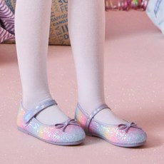 SHOOPEN KIDS 女童彩虹漸變氣墊平底鞋 HPKWFD203G