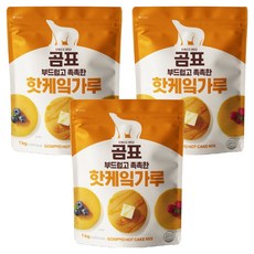 곰표 부드럽고 촉촉한 핫케잌가루, 1kg, 3개