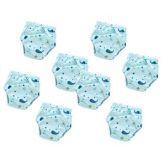 스타도어 유아용 큐트패턴 배변팬티 2p 세트, 바닷속, 4개