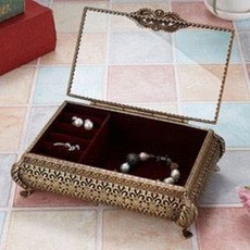 INTODECO 方形珠寶盒 20.5 x 13.5 x 6.5cm, 黃銅, 1個